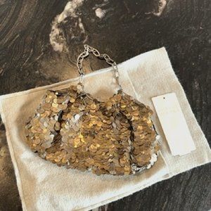 Badgley Mischika Purse Gold/Metal, with tag